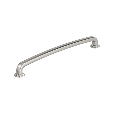 Surpass 10-1/16 inch (256mm) Center-to-Center Polished Nickel Cabinet Pull, B...