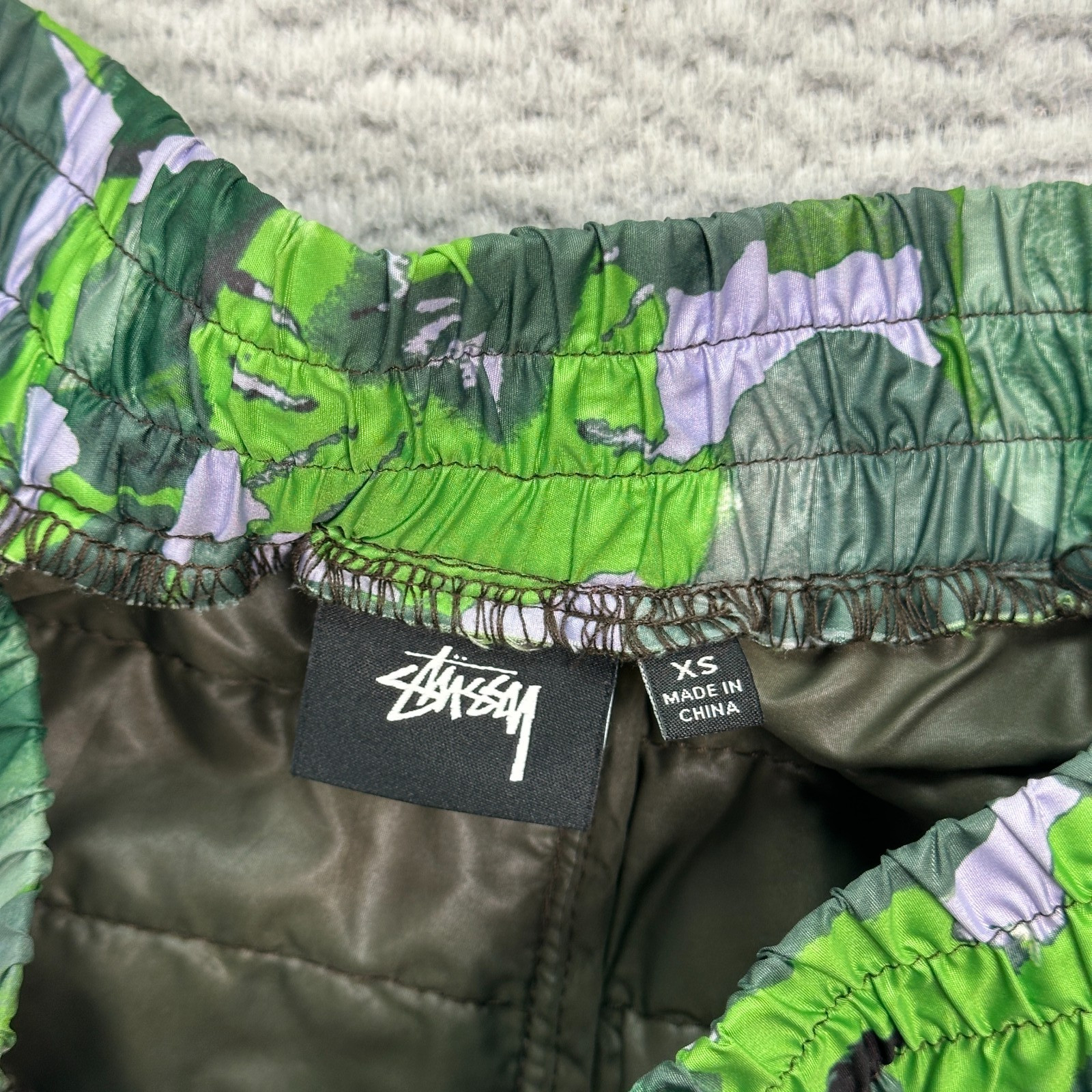 Stussy Quilted Puffer Pants Men's Size XS (Fits 28X30) Floral Camo thumbnail 6