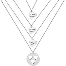 Mother Daughter Necklaces Set of 2 3 Sisters Mother Daughters Necklaces Gift ...