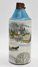 Cricket by Gillette Lighter Cover Holder Vtg Cigarette Lighter Case Winter scene