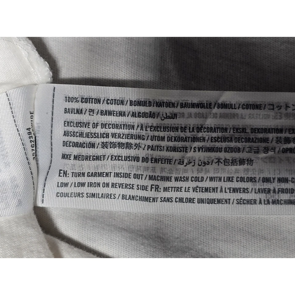 Hollister Sudadera con Capucha Recortada Manga Larga Blanco Rayas Boyfit Camiseta XS Suéter Foto 4 de 4