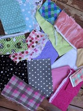 Flannels 1 - 1/2 Pounds of Fabric Strips All Different Sizes
