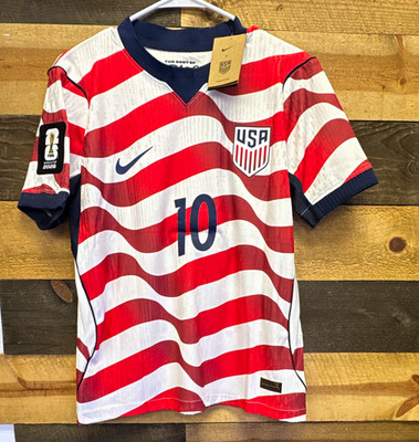 Nike USA Pulisic #10 Soccer Jersey FIFA World Cup 2026 Patch Men s S
