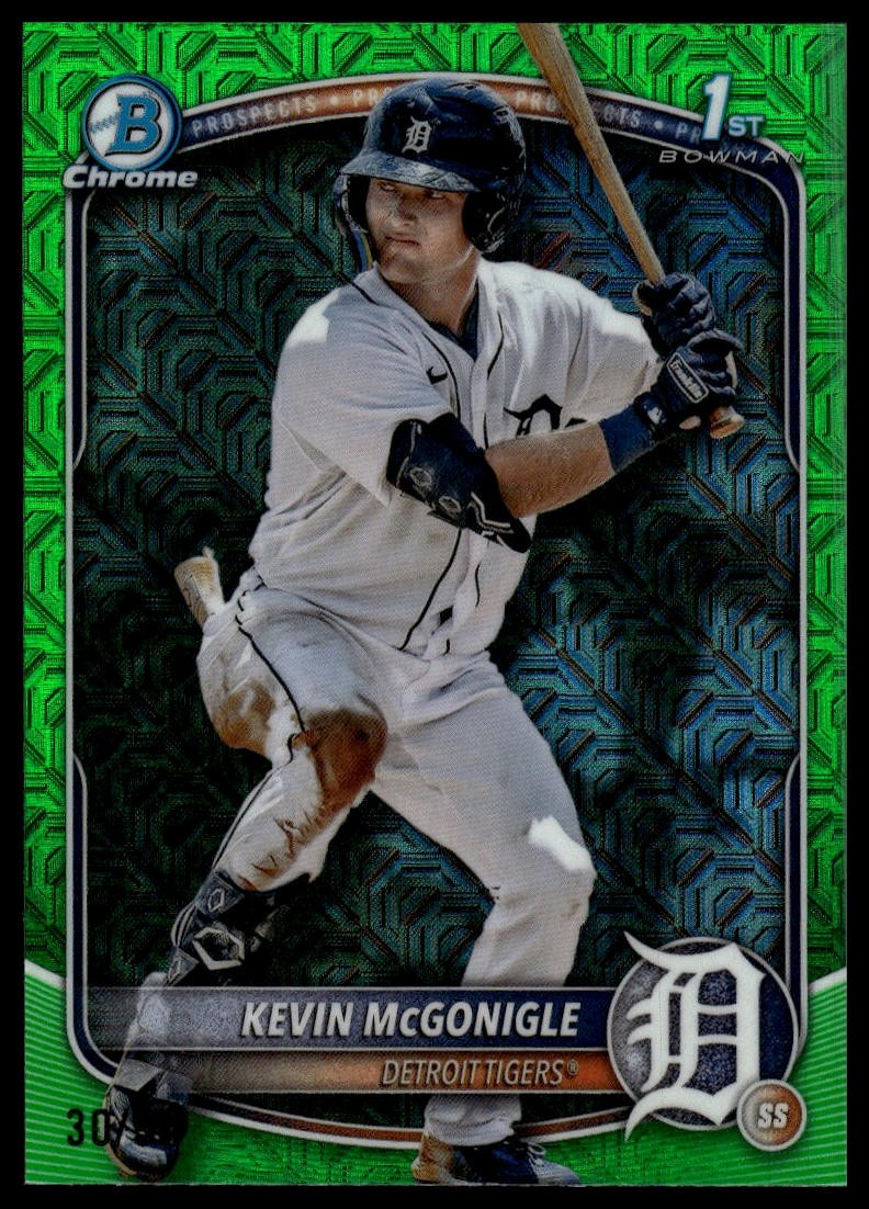 2025 1st Bowman #BCP-79 Kevin McGonigle Chrome Mojo Green Refractor #/99