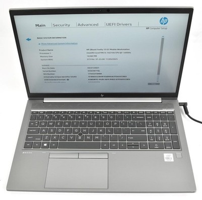 HP Z Book Firefly 15 G7 i5-10210U 1.6GHz 16GB 256GB SSD 15.6'' No OS *See Detail*