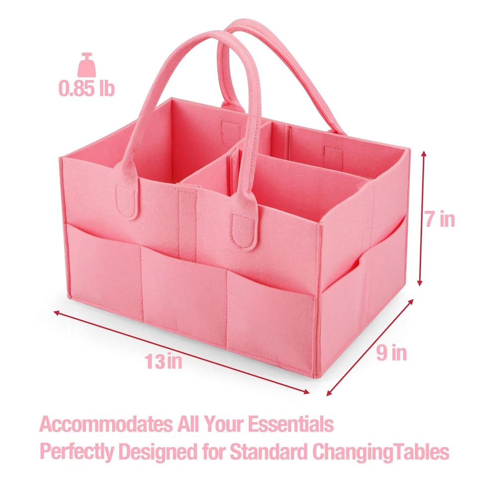Organizador de carrito de pañales para bebé, organizador portátil de almacenamiento de guardería... Foto 3 de 4