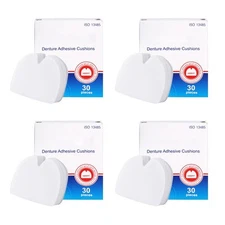 Denture Pads 120 Zinc-Free Lasting Food Seal Adhesive Cushion for Comfort
