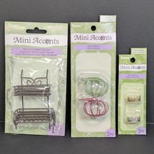 Darice Mini Accents Miniature Accessories (YOU CHOOSE) Dollhouse Fairy Garden