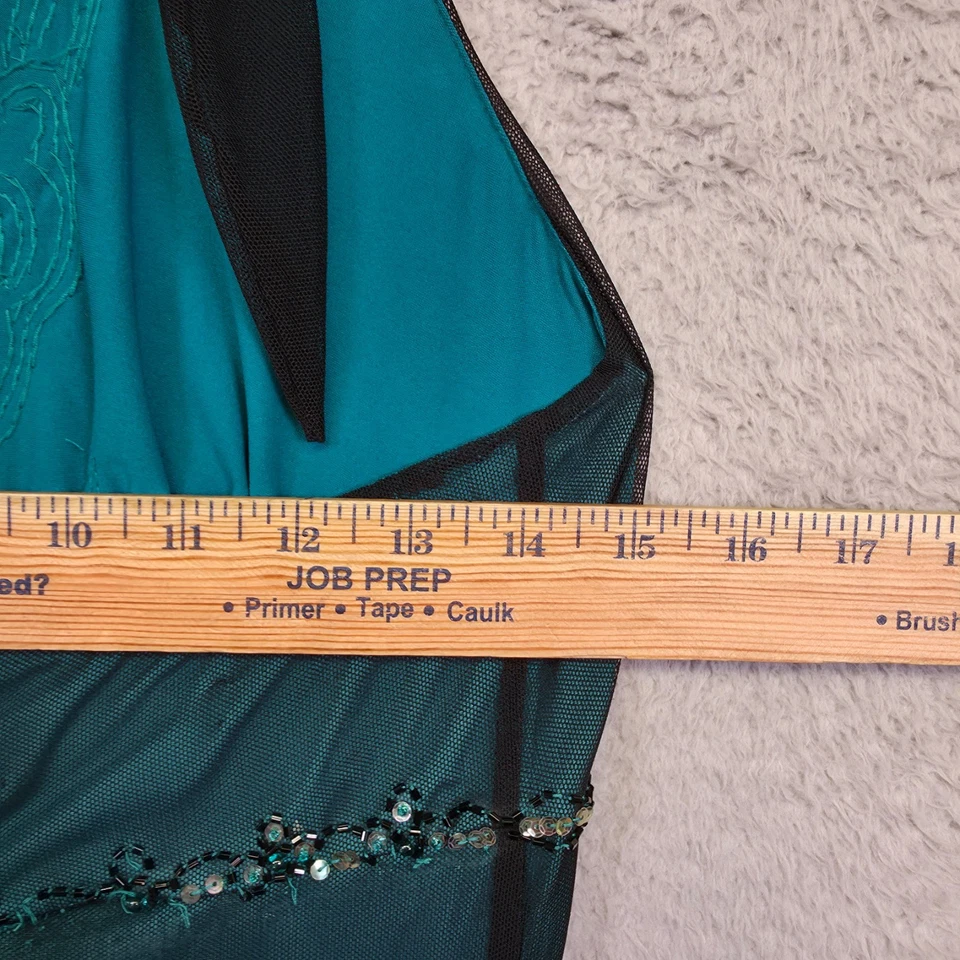 Vestido ECI para mujer 6 caprichosos cuentas hadas bruja gitana boho oscuro romántico glamour Foto 4 de 4