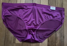 Plus Size 18/20 Lane Bryant Cacique No Show Hipster Nylon Satin Panty Magenta