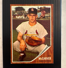 Topps 1962 Tim McCarver Rookie #167 Base Set St. Louis Cardinals MLB Card. rookie card picture