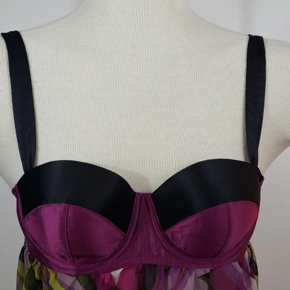 Top lencería babydoll floral Missoni talla S Foto 2 de 4