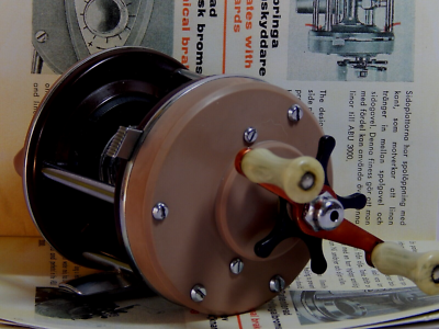 1960s' vintage model ABU 3000 baitcasting reel-used/excellent+