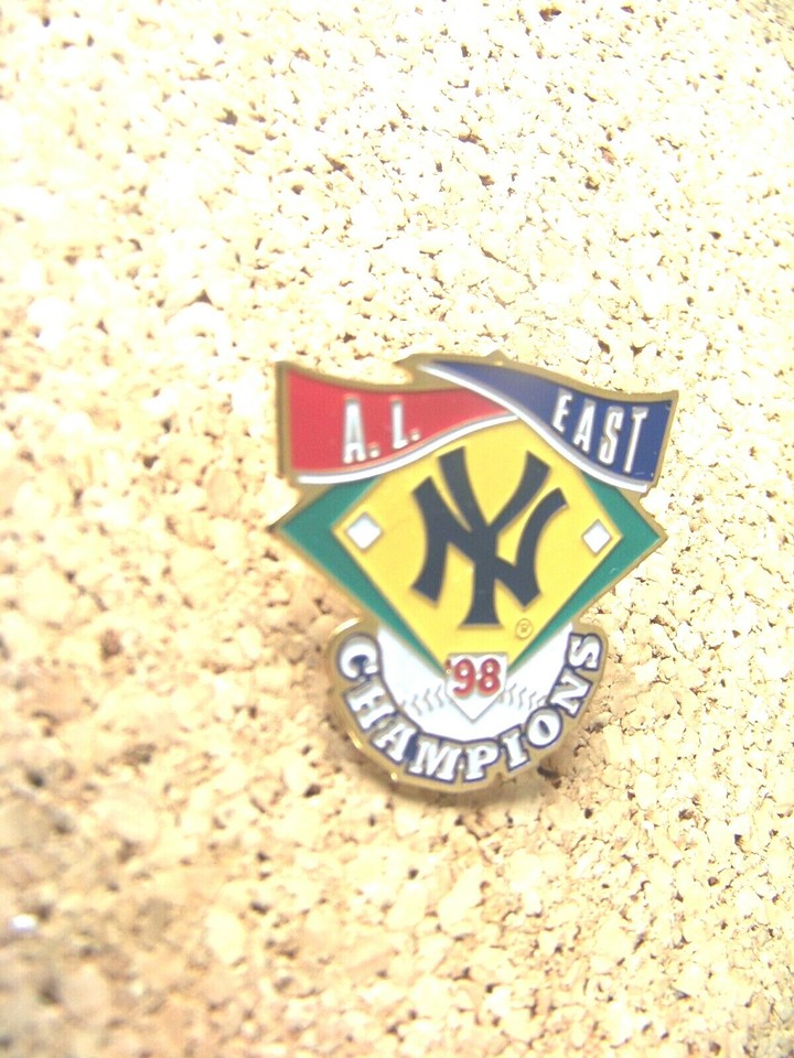 1998 AL East Champions NY logo New York Yankees lapel pin MLB American League eBay
