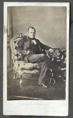 Albumin Photograph - Camillo Benso Count of Cavour - 1860 ca.