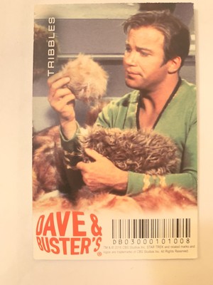 DAVE AND BUSTER'S STAR TREK THE ORIGINAL SERIES Arcade Game CARDS