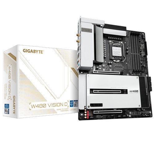 Gigabyte W480 Vision D Intel LGA 1200 ATX Motherboard - 第 1/7 張圖片