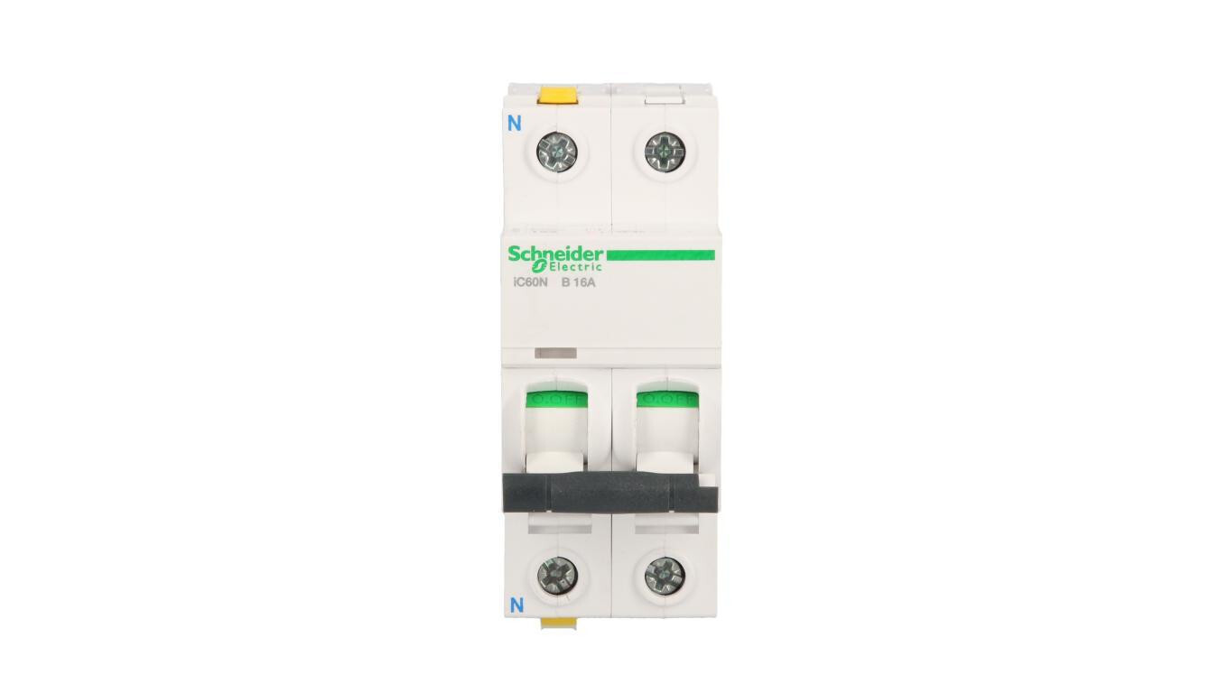 Miniature circuit breaker 1P + NB 16A 6kA AC iC60N-B16-1N A9F03616 /T2UK