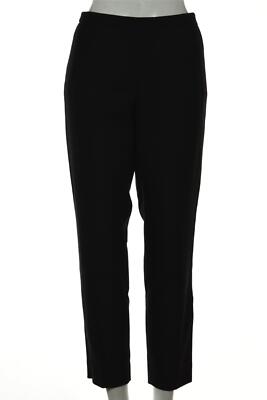 J Crew Womens Pants Size Black Solid Cropped Straight Leg Slacks