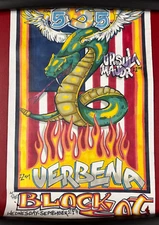 1999 Verbena/Ursula Major/555 Concert Poster 11x17 Black Cat Washington DC VTG!