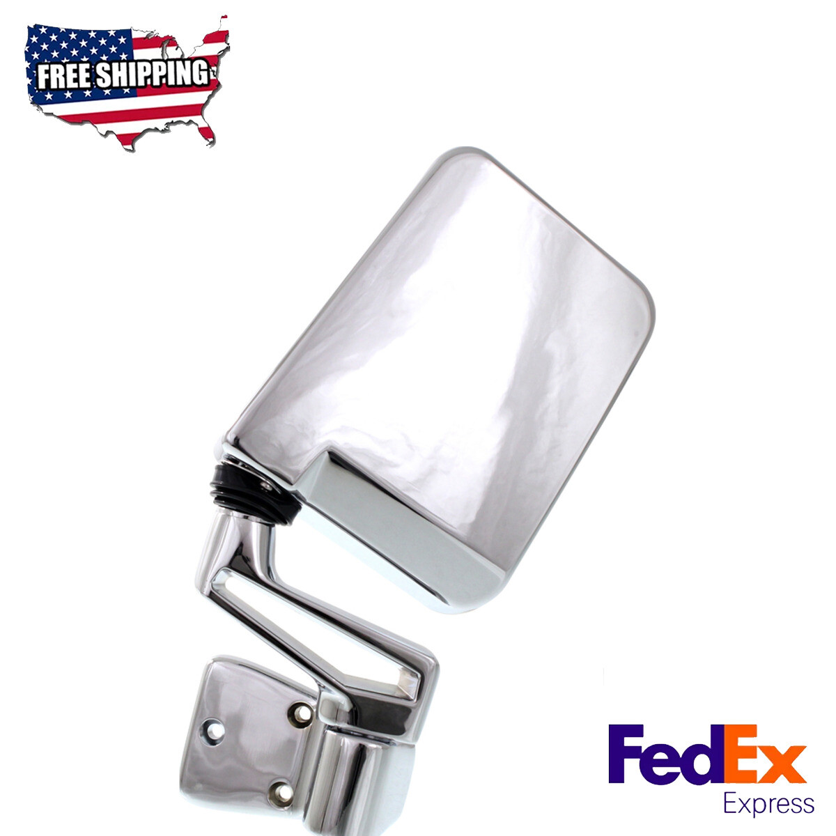 Heated Chrome Driver Side Mirror for 1987-2002 Jeep Wrangler