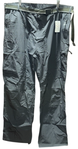 NOUKOW Outdoor Hiking Pants Men 40Wx30L Charcoal Quick Dry Lightweight Belt