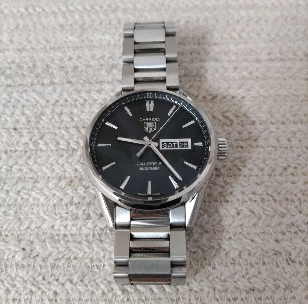 時計 TAG Heuer CALIBRE 5 WAR201A BA0723 Excellent] TAG Heuer Carrera Calibre 5 WAR201A.BA0723 Men's