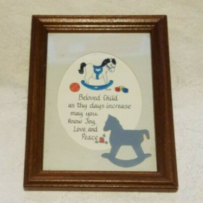 Framed Verse: Beloved Child as thy days increase may you know Joy, Love, & Peace
