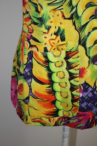 Laurel By Escada Vintage 80's Short Sleeve Jacket Size 38 AU 12 Fruit Print - Foto 8 di 14