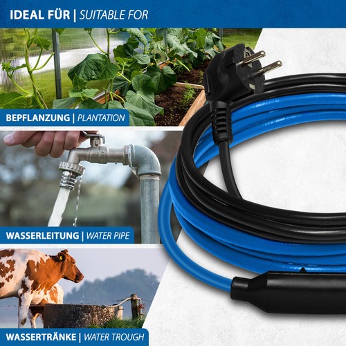 Frostschutz Heizkabel Thermostat Rohrbegleitheizung Fi Adapter Begleit heizung - Bild 6 von 150