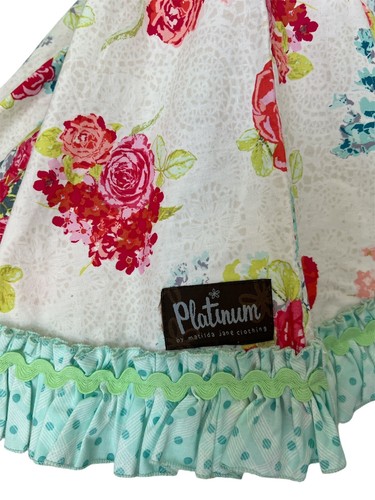 Matilda Jane Platinum Summer Lovin Roundabout Roses Ellie Dress NWOT Sz 4 # 1/12 - Picture 3 of 4