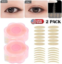 2PCS Double Eyelid Tape Invisible Adhesive Eye Lift Strip Makeup Lace Sticker US