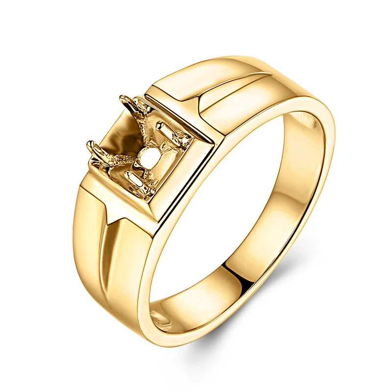 Men's round hotsell gold ring