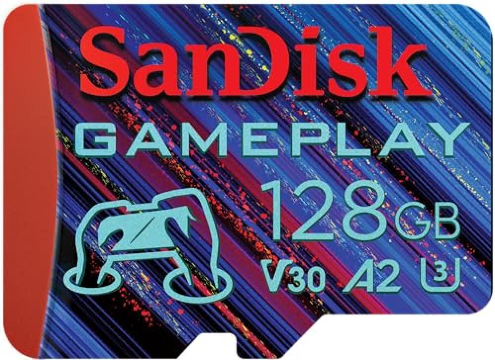 (TG. 128 GB) SanDisk 128 GB GamePlay Scheda microSD per mobile gaming/console po