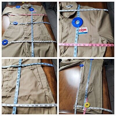 EXXON SHIPPING Co USA Beige Jumpsuit Coveralls Overalls EXXON SHIPPING Co USA Beige Jumpsuit Coveralls Overalls
