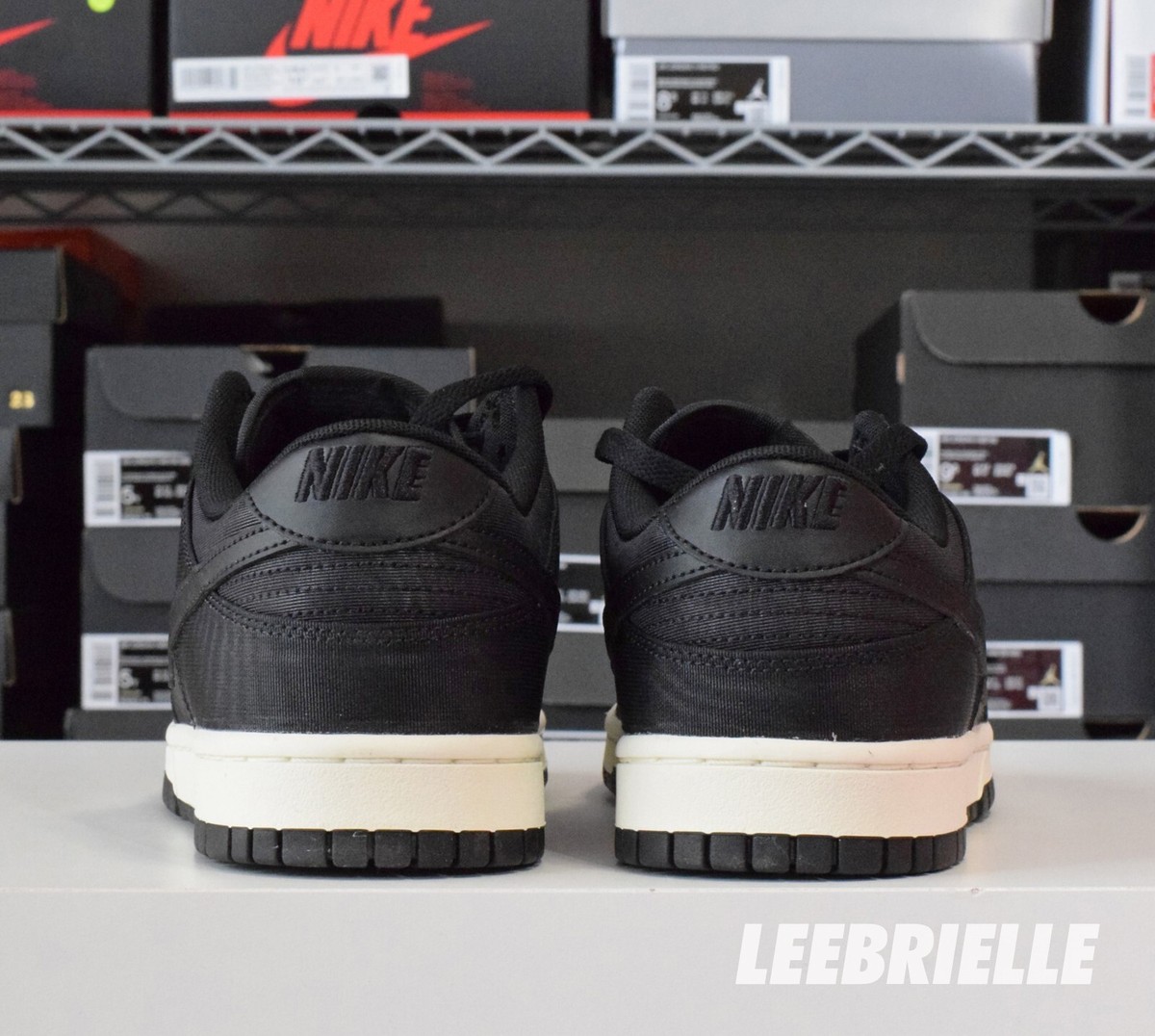 Nike Dunk Low Retro PRM Black Canvas Sail DV7211-001 Men's Size