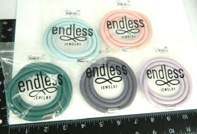 *BUY 1 GET 1* 5pc ENDLESS Pastel Multi Color Triple Wrap Charm Bracelets ~7.25''