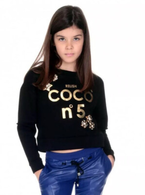 RELISH Italy Lässiges Sweater mit Details Gr.16J ab 158 CHIC