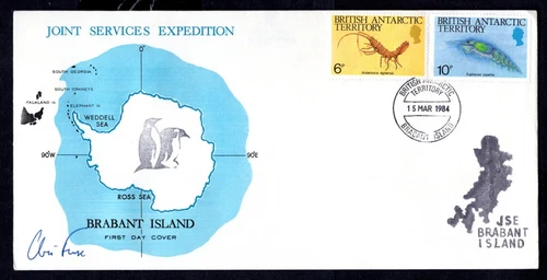British Antarctic Territory 1984 Brabant Island Joint Services Expedition Cover