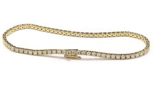 Tennis-Armband weiße Brillanten 1,70 carat 750er Gelbgold Wert  6.000  € neu