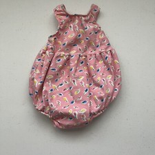 Vintage Talbots Kids Baby Toddler Girls Bathing Swim Suit Floral 80s 90s