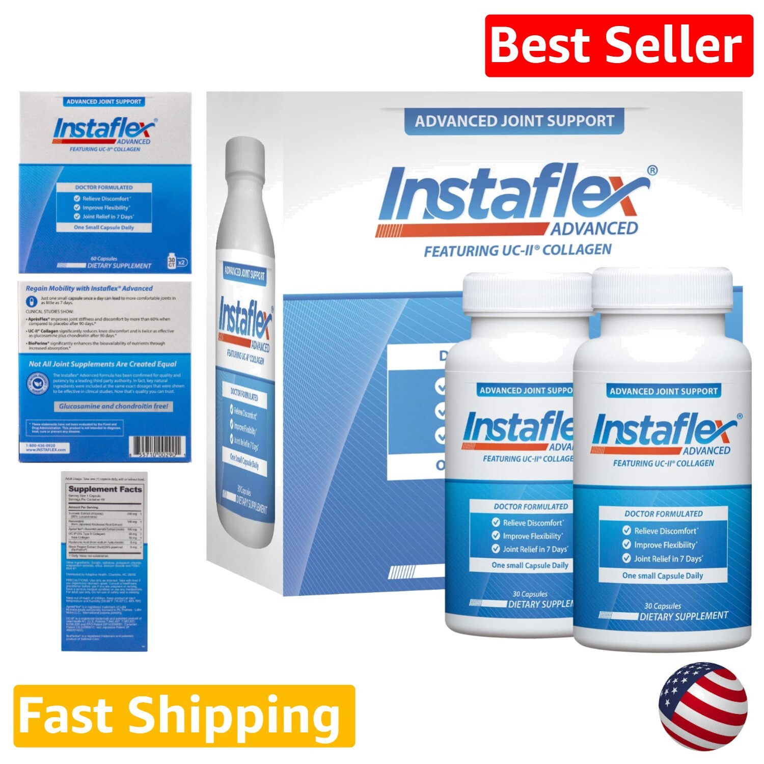 Joint Relief Supplement Capsule - Doctor-Formulated for Bone & Joint Support