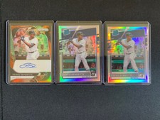 Travis Demeritte RC Lot (3) Cosmic Haze Prizm Auto #/50 + Silver Holo Optic
