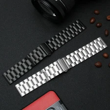 Quick Release 20mm 22mm Solid Stainless Steel Link Bracelet Strap Watch Band