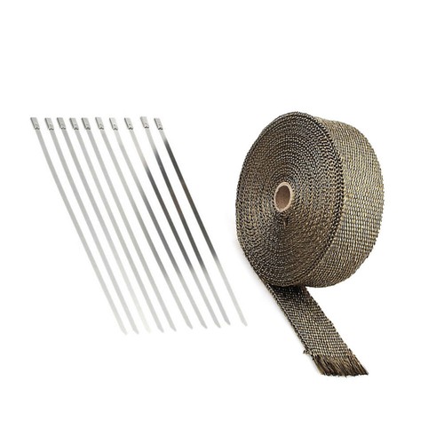 Practical Antiscald Heat Wrap Roll Titanium Exhaust Wrap Automobile eBay