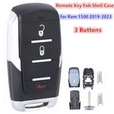 Smart Remote Key Fob Shell Case 3 Buttons for RAM 2019 2020 2021 2022 2023 1500