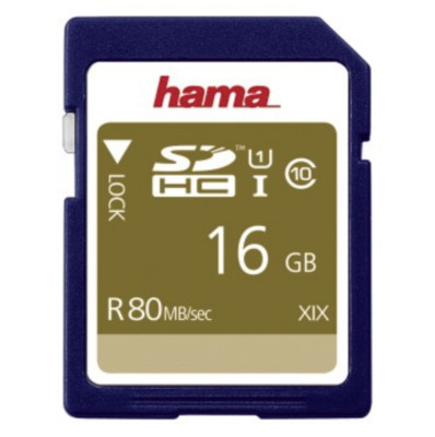 Hama 16GB SD-Speicherkarte 80Mb/s