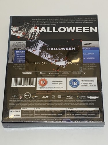 HALLOWEEN- EVERYTHINGBLU - 4K BLU RAY STEELBOOK - FULL SLIP - NUMBERED - Picture 4 of 10