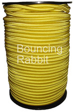 ELASTIC BUNGEE ROPE SHOCK CORD TIE DOWN WHITE BLACK VARIOUS LENGTH / THICKNESS