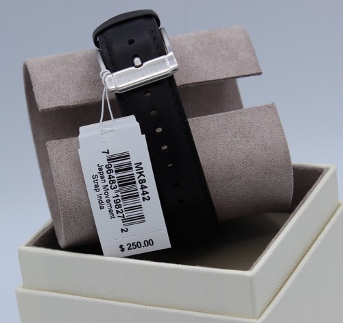 NEW AUTHENTIC MICHAEL KORS GAGE SILVER BLACK CHRONOGRAPH MEN'S MK8442 WATCH - Picture 6 of 20